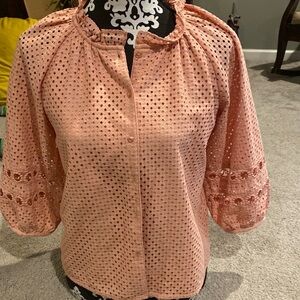 Banana republic top! Petite small ! Made to be worn with under shirt !